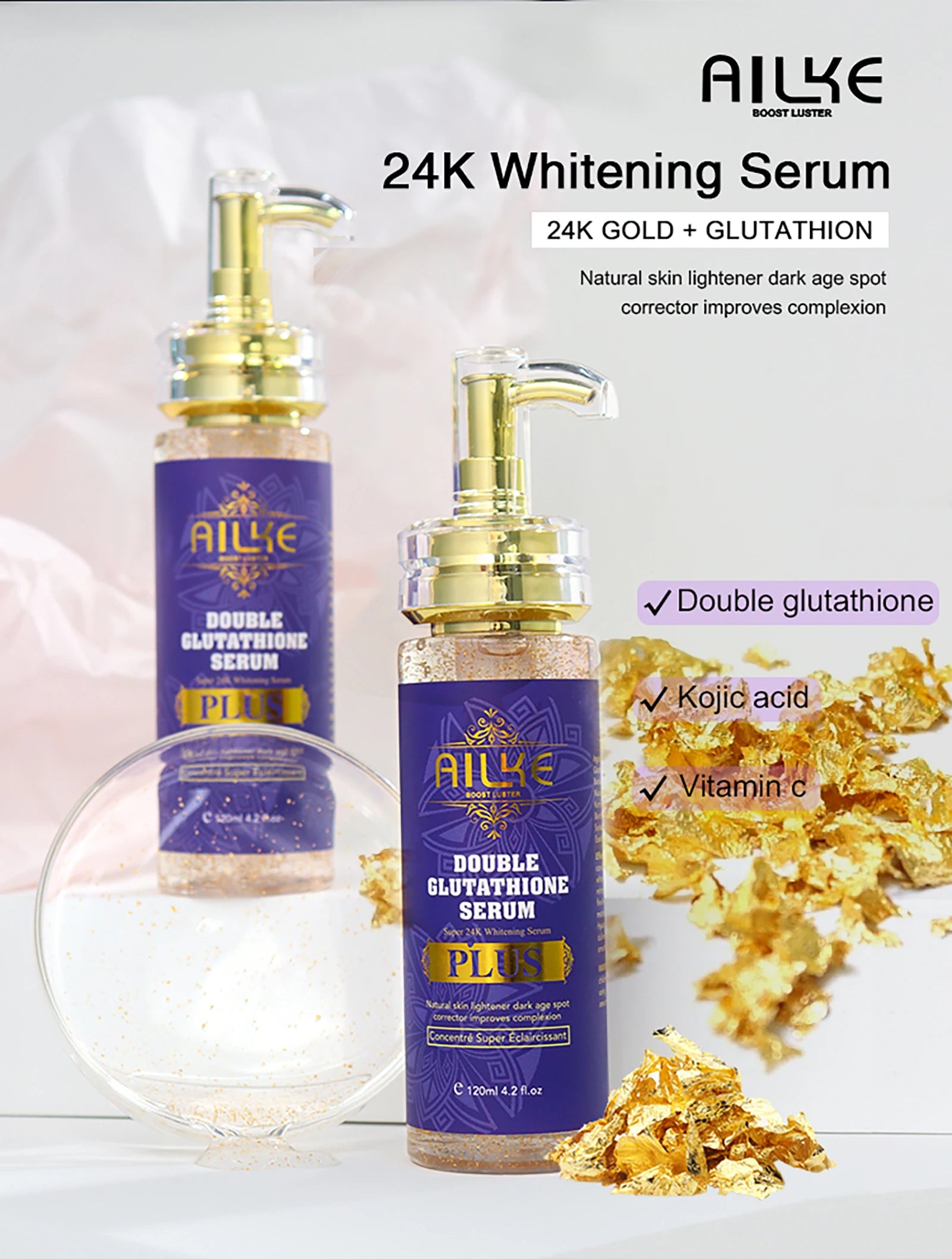AILKE Glutathione Bleaching Cream – Advanced Lightening & Glow Lotion